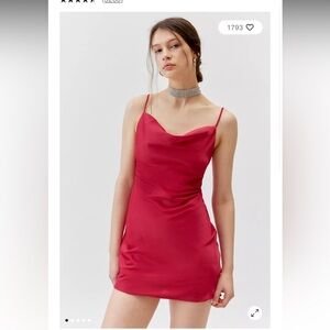 Urban Outfitters Cowl Neck Satin Dress